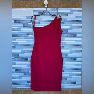 St. John evening magenta Terry dress size 2